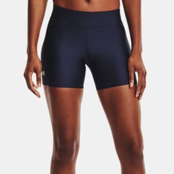 Under Armour HeatGear® Mid-Rise Middy Compression Shorts - Picture 1 of 7